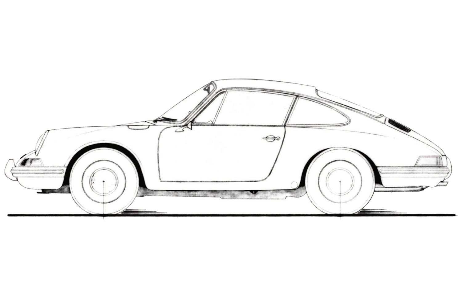 1963 Porsche 911 Sketch