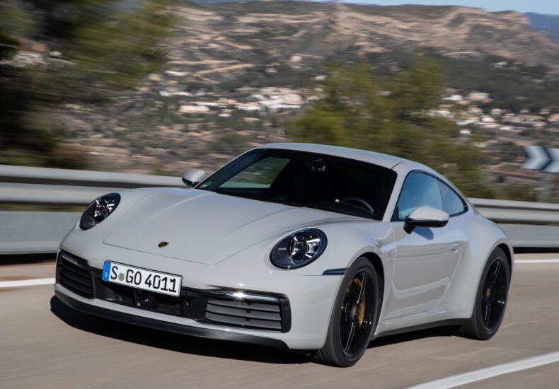 2019 Porsche 911 Carrera S on the road front