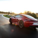 2021 Porsche 718 Cayman GTS 4.0 on a race track