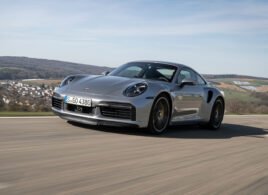 2021 Porsche 911 Turbo S on the road