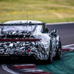 2026 Porsche 911 Cup on the track rear view