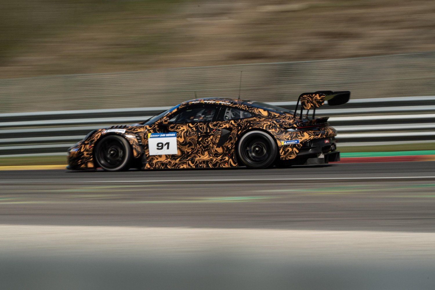 Porsche 911 GT3 R on track