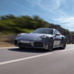 2026 Porsche 911 Turbo S on the road front view