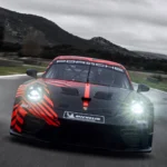 2027 Porsche 911 GT4 R on track front