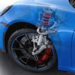 Porsche 911 GT3 with double wishbone front suspension